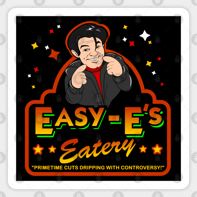 Easy E's Eatery ERIC BISCHOFF Parody Sticker by jennesis